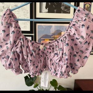 For Love and Lemons SMALL Crop Top